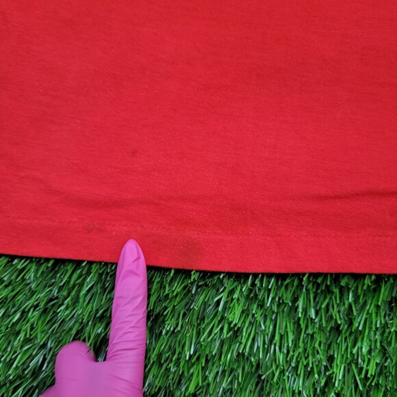 Vintage 80s Wisconsin Shirt Womens M/L Red - Picture 11 of 16